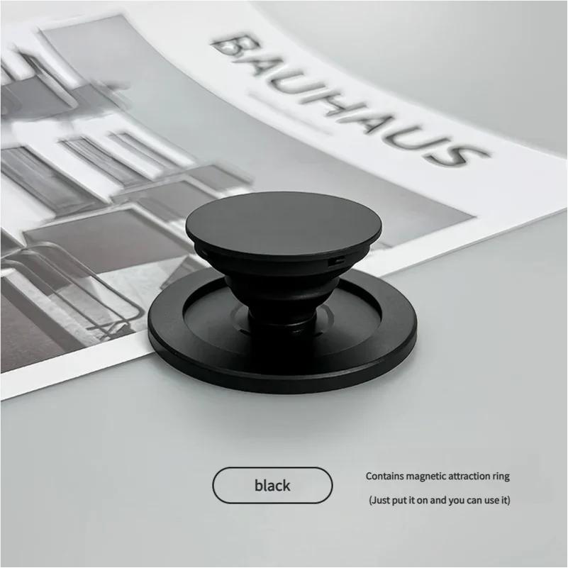 Magnetic Safe Ring Finger Expanding Stand Folding Mobile Phone Grip Holder Socket Pocket Support for iPhone Mac Samsung Xiaomi