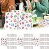 10-60PC Pet Theme Candy Bags Colorful Dog Paw Design Gift Bags with Handles Birthday Party Decorations Favors for Cat Owners