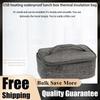 USB Heating Lunch Box Bag Electric Food Heater Oxford Cloth Insulated Food Bag Waterproof Large Capacity for School Picnic