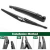 Wiper 12" Rear Wiper Blade & Arm Set Kit For Mercedes Benz A150 A160 A170 A180 A200 W169 Windshield Windscreen Window
