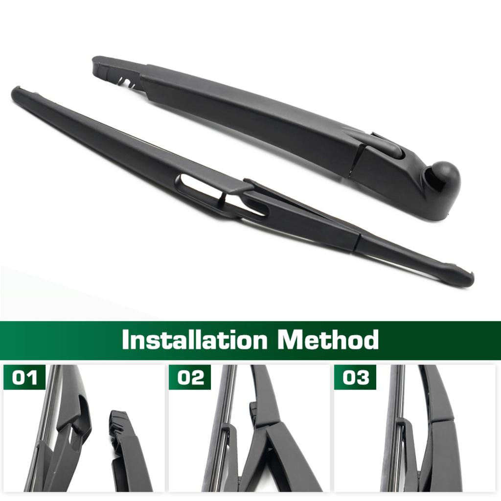 Wiper 12" Rear Wiper Blade & Arm Set Kit For Mercedes Benz A150 A160 A170 A180 A200 W169 Windshield Windscreen Window