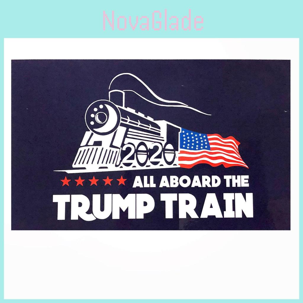 Trump Donald 10pcs Bumper Sticker 2020 All Aboard The Trump Train Stickers Car