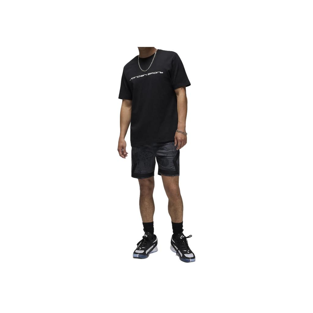 Nike Cotton Crew Neck Letter Logo Regular Short Sleeve T-Shirt Men Tops Black FZ1931-010