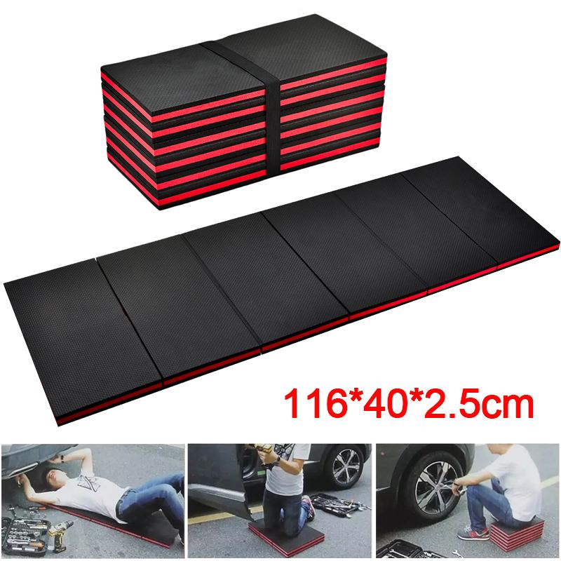Vikbar matta av EVA-skum Bekväm Hög densitet Knämatta för bilreparation Halkfri matta för bilreparation Halkfri garagematta