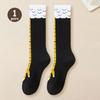 1/2pairs Chicken Feet Print Thigh High Socks for Women, Novelty Cartoon Animal Paw Over Knee Stockings, Funny Knee High Socks