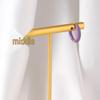Colorful Series 18k Gold Titanium Steel Drip Oil Stud Earrings for Women
