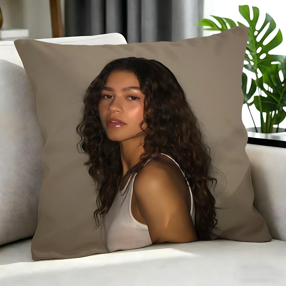 Movie Zendaya Cushion Cover Cushion Cover Set 4Pcs 50X50 45X45 40X40 Pillowcase Decorative Sofa Home Decor