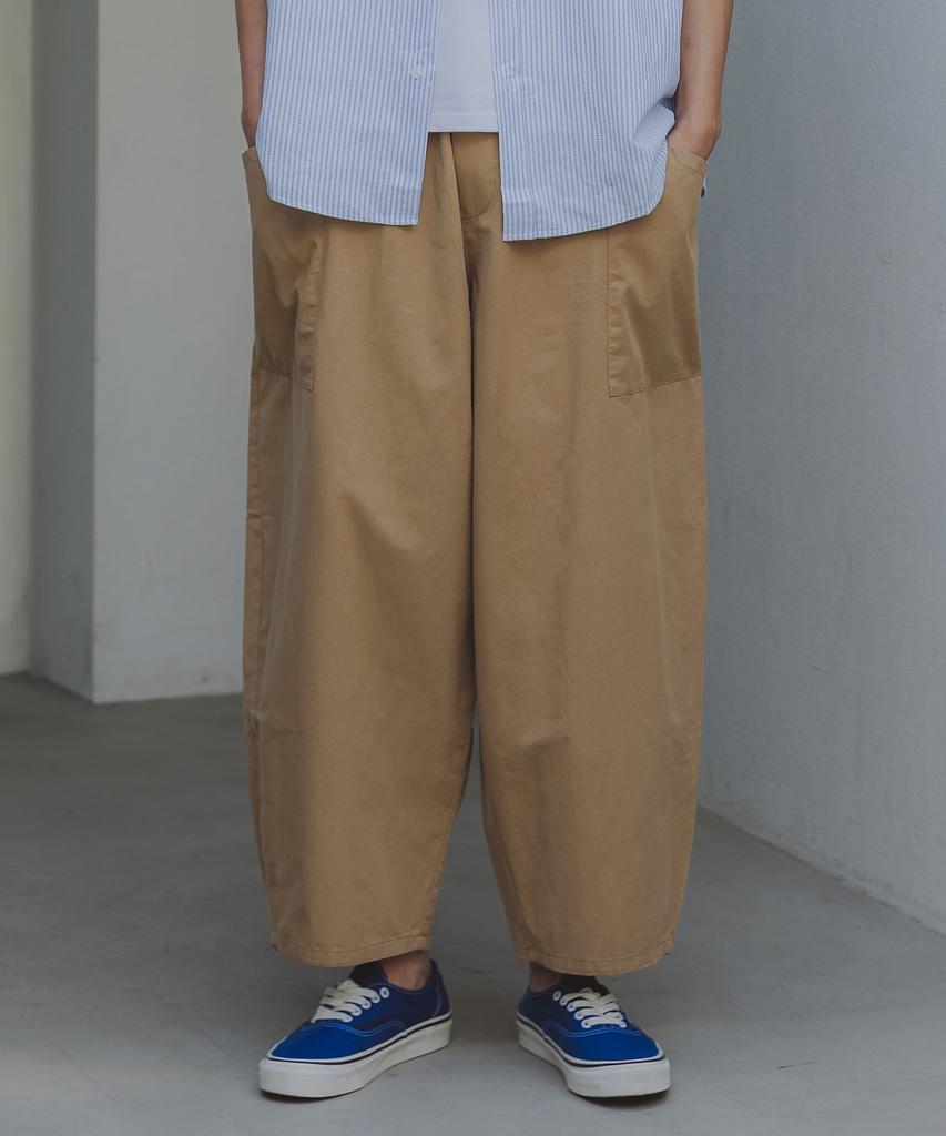 ALVINCLO [Colors Added] Side Pocket Balloon Fit Elastic Waist Pants Dlx2907 (4 Colors)