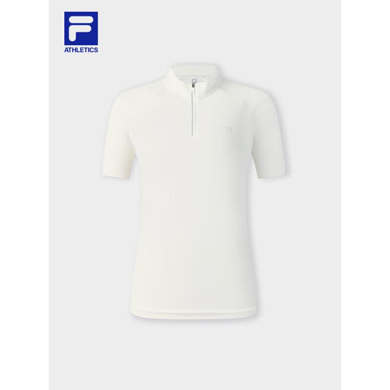 FILA Women s Half-Zip Knit Short Sleeve T-Shirt L