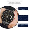 Multifunktionale Herren Quarz Uhr Business Strass Edelstahl Kalender Zeitmessung Armbanduhr