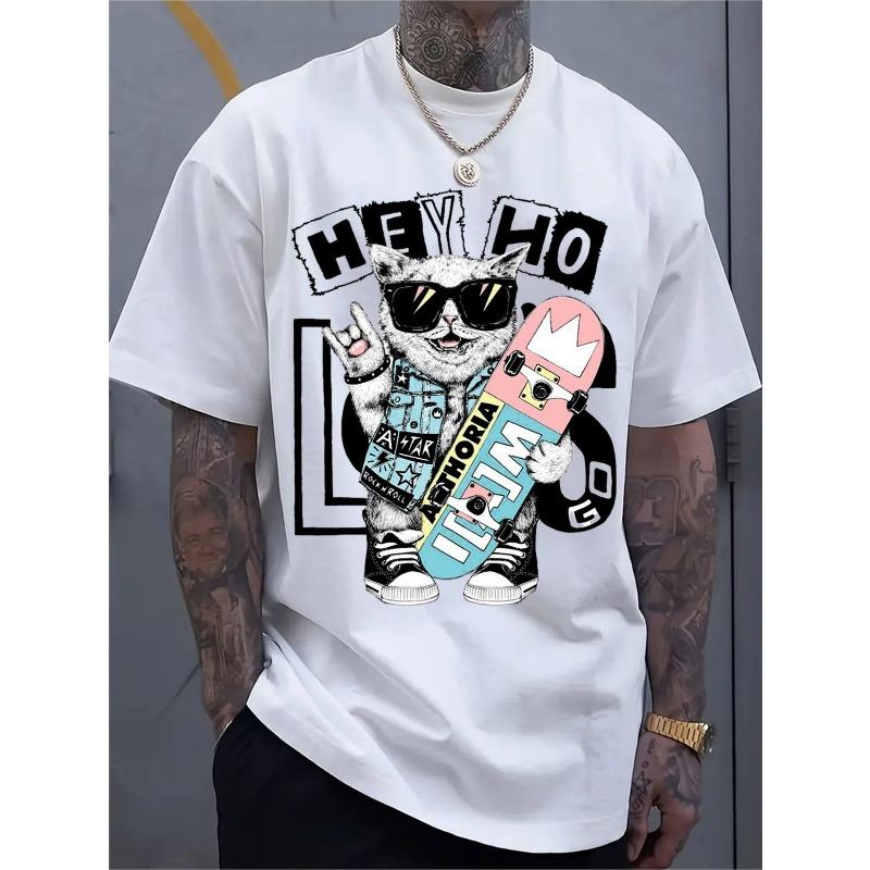 

European sizes Men s Casual Sportswear Short-sleeved Shirt, Trendy 2D Printed Pattern, Stretchy and Comfortable 4XL білий