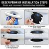Carbon Fiber Car Door Handle Protection Sticker Emblem Accessories for Ford Mustang Focus 2 3 4 Mondeo Fiesta Ghia Car Styling