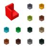 50pcs 6231 Panel 1x1x1 Building Blocks Kit Corner High-Tech Educational Bricks Particle Puzzle Toys Children Birthday Gifts