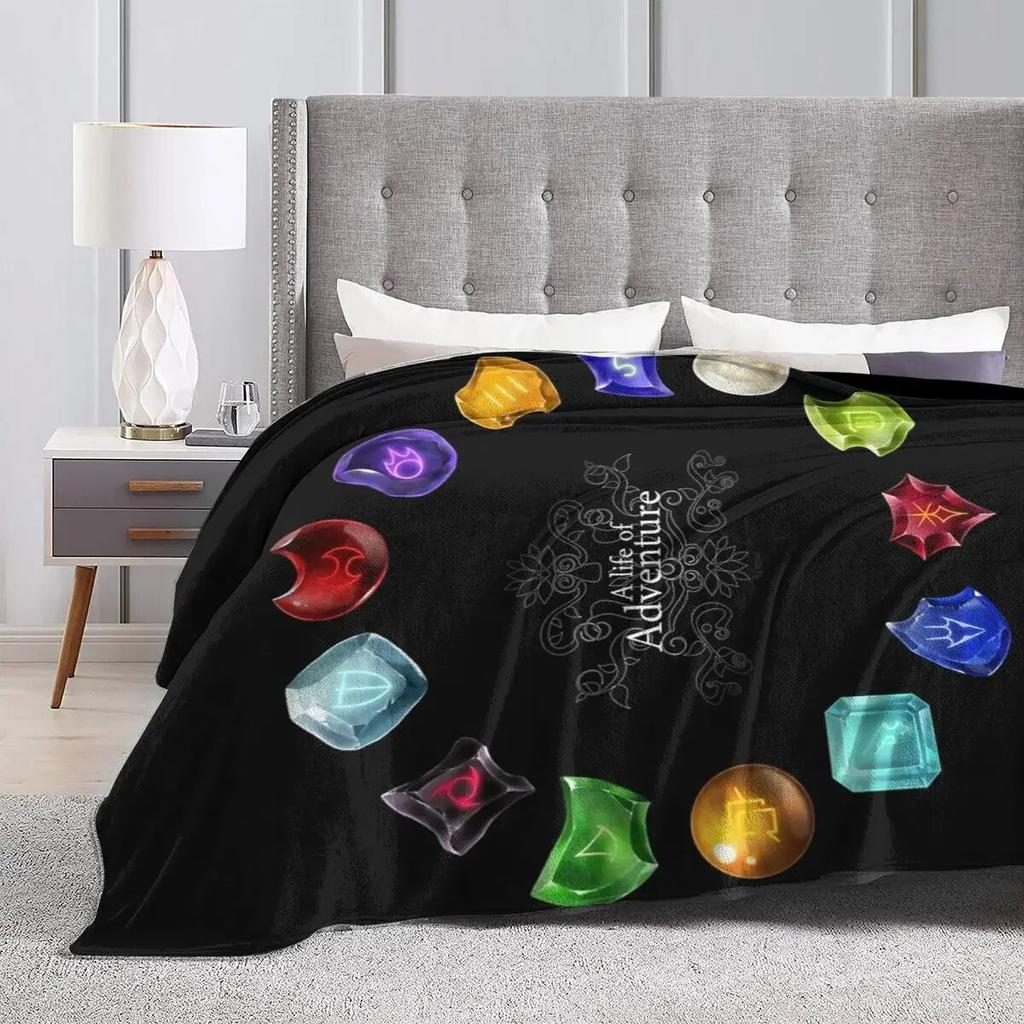 Eine Decke für ein Leben voller Abenteuer Weiche Warme Flanelldecke Tagesdecke für Bett Wohnzimmer Picknick Reise Zuhause Sofa