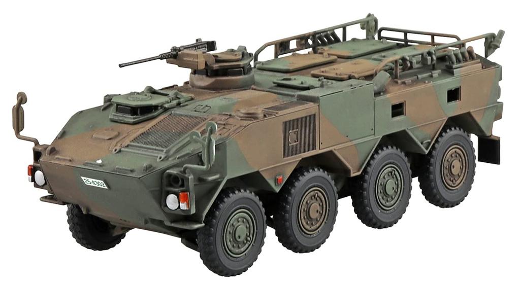 Aoshima Bunka Kyozai Military Model Kit Series 23 Japan Ground Force Type 96 Wheeled Armored Personnel Carrier B Plastic Model 1/72 No. Self-Defense