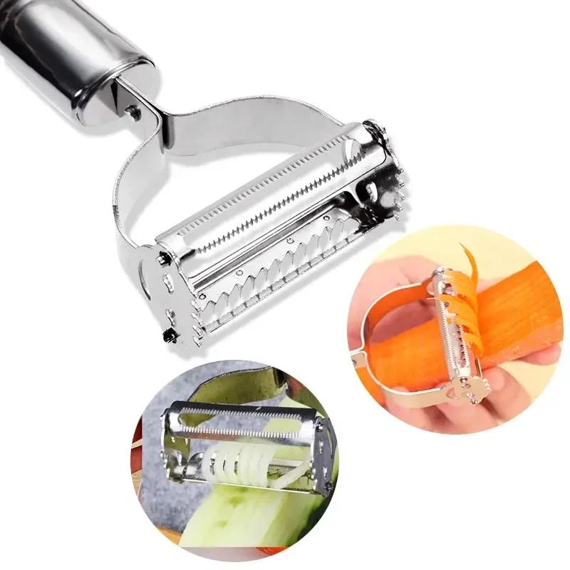 Kitchen Making Small Tools Stainless Steel Multi-function Vegetable Peeler Cutter Peeler Potato Carrot Grater Convenience Tools