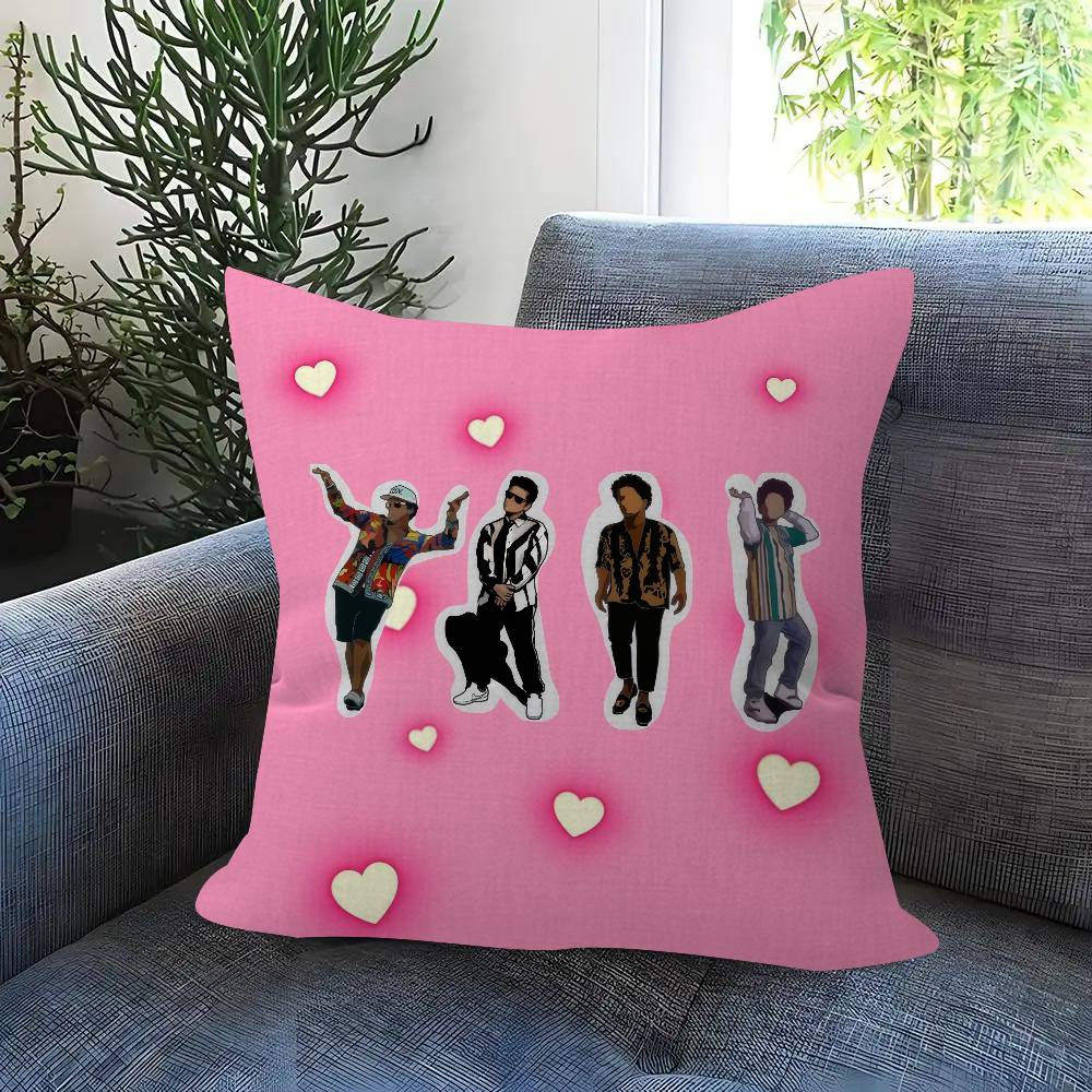 

Singer Bruno mars The Romantic Cushion Cover Decorative Pillow Sofa Home Decor case pillow cases 30x30 cm