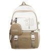 Schoolbag Backpack Women's Large Capacity Trend Brand Korean Version Junior High School Student Backpack Large Capacity Travel Backpack Men's 