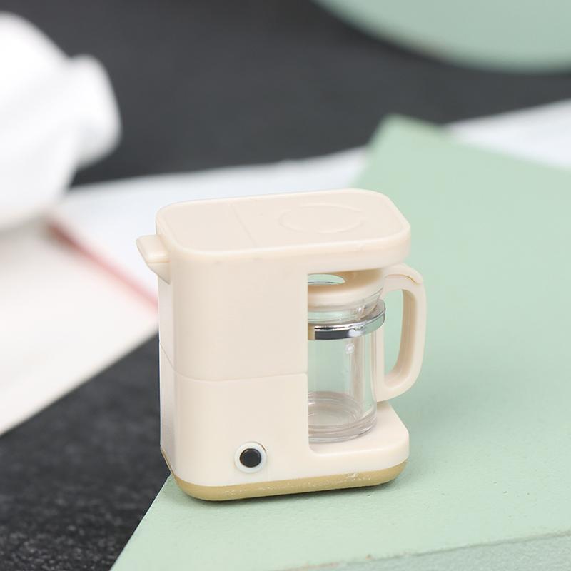 1:12 Dollhouse Minyatür Kahve Makinesi Mutfak Kahve Makinesi Cezve Oyuncak Modeli