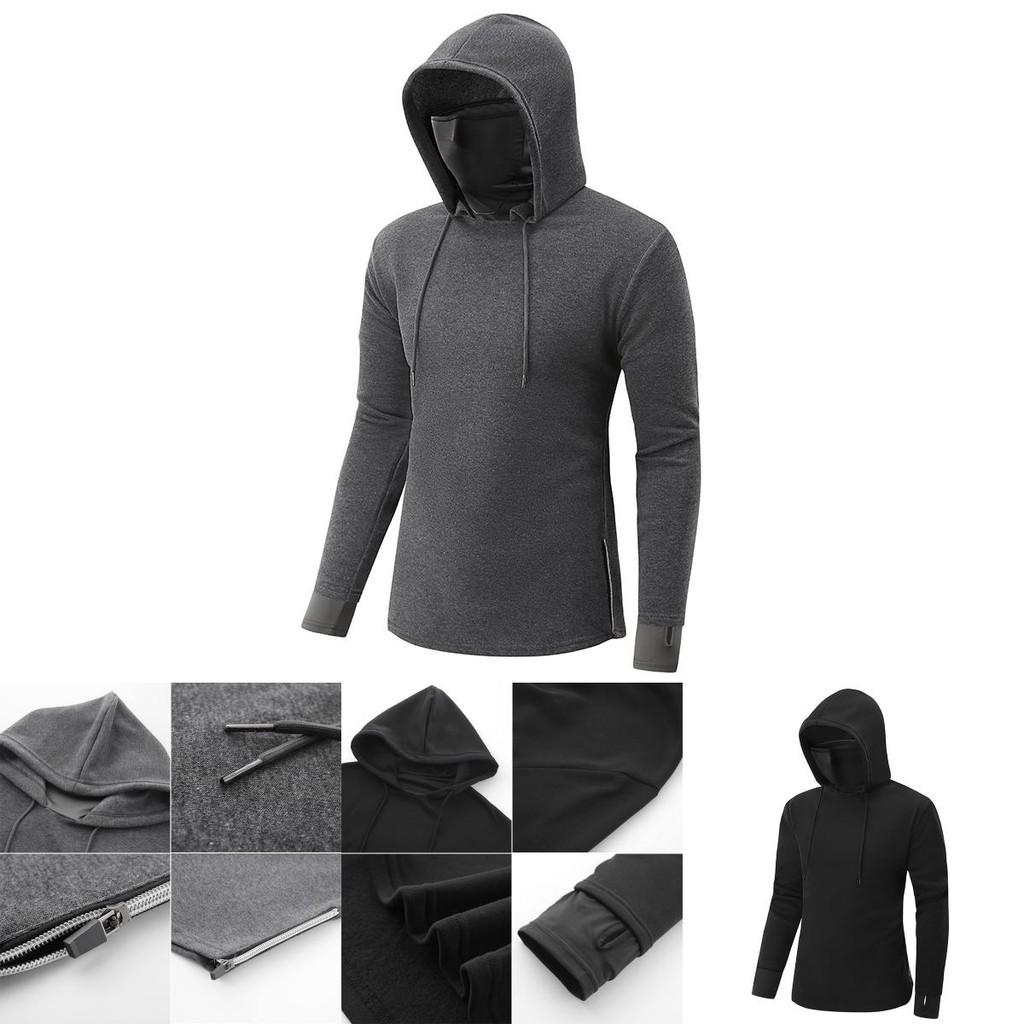 Soft And Breathable Men's Pullover Hoodie Featuring A Turtleneck Design And Moisture Wicking Fabric