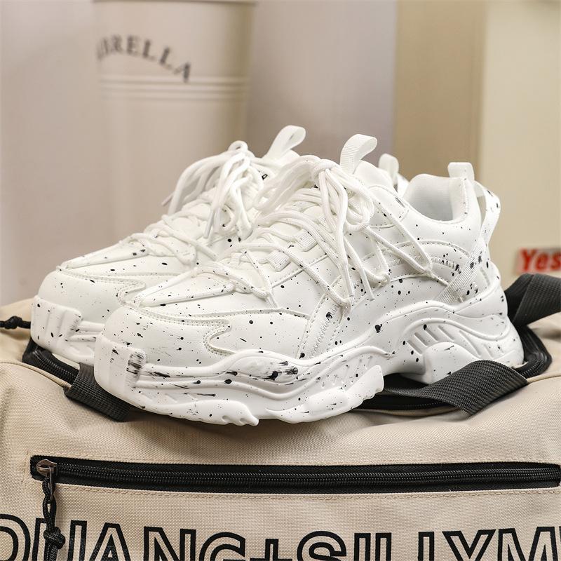 Original design of men's platform elevating shoes fashion  casual comfortable sports shoes
