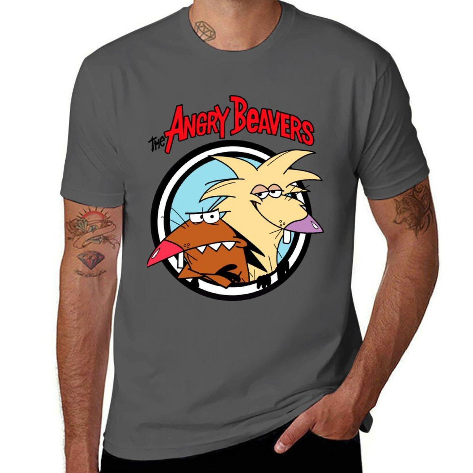 

Birthday Gifts Angry Cartoon Tv Series Beavers Awesome For Music Fans TShirt Holiday All Match TShirt 4XL