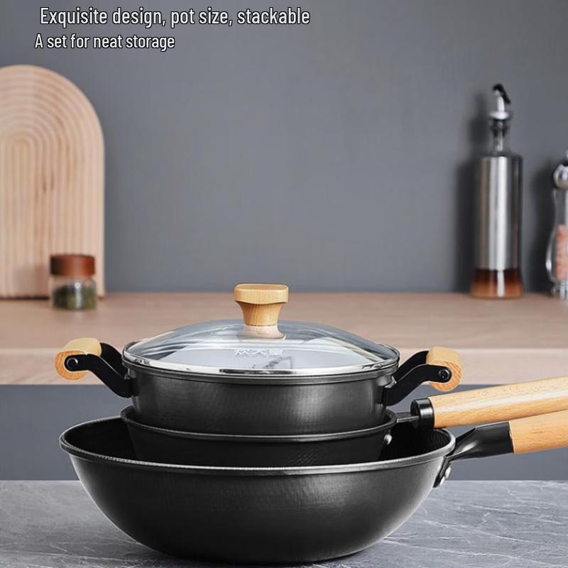 COOKER KING Shanghua Iron Cookware 3-Piece Set