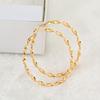 1 Pair of Fashionable Women's Earrings In Double Helix Style – Elegant and Beautiful
