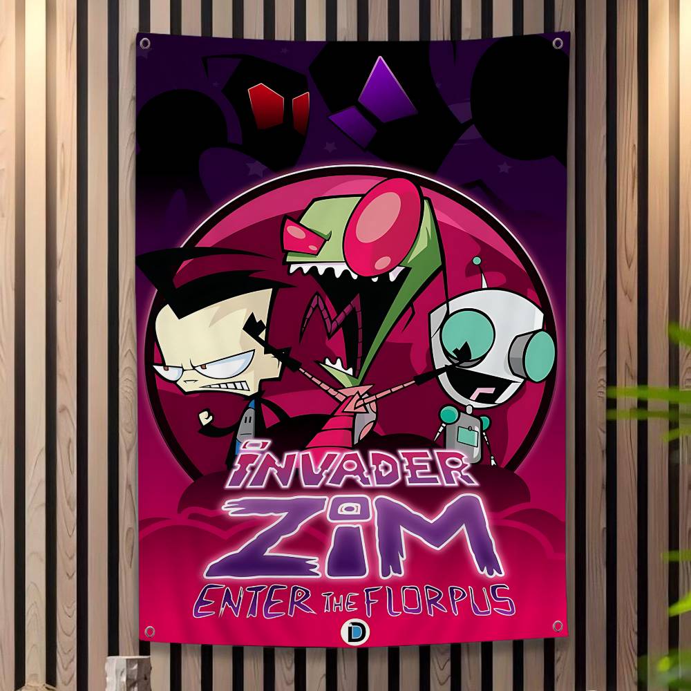 

Anime IInvader ZZim High End Quality Banner Printing Artistic Atmosphere Style Camping Flag 74x94cm(29x37in)