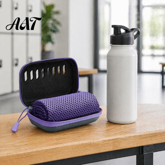 Cooling Towel for Hot Weather with Carrying Case, 30x80cm Instant Microfiber Ice Portable Travel Towel, Quick Drying Gym Workout Yoga Running