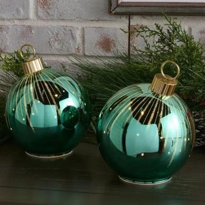 Sternennacht Glas Weihnachtskugeln Bruchsichere Kunststoffkugeln für Weihnachtsbaumschmuck Innen Außen Partygeschenke