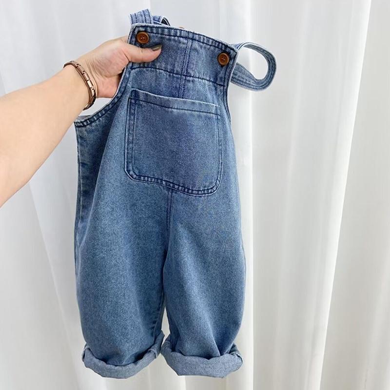 Children's Overalls Pants Boys Fall Pants Baby Trousers Spring and Autumn Jeans Girls Pants