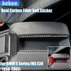 Real Carbon Fiber Car Accessories Center Armrest Set Cover Soft Sticker For BMW 5 Series/M5 E39 1998 1999 2000 2001 2002 2003
