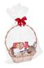 Wicker Gift Basket For Flowers Gifts For Gifts With Beautiful Bows Cellophane Foil Small, Yes, Yes
