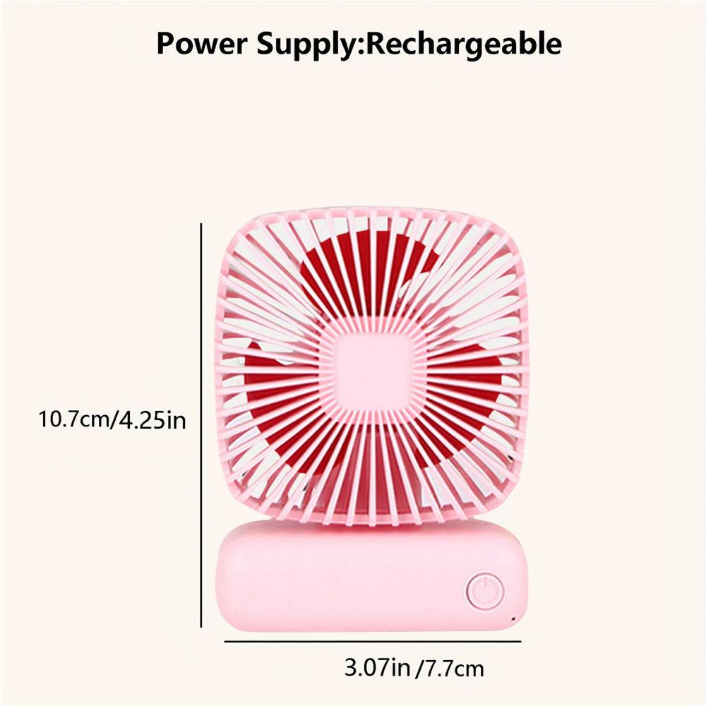 1pc Outdoor Portable Fan,Mini Desktop Fan,Handheld and Tabletop Capable,School Handheld Fan,Three Wind Speeds,Summer Supplies