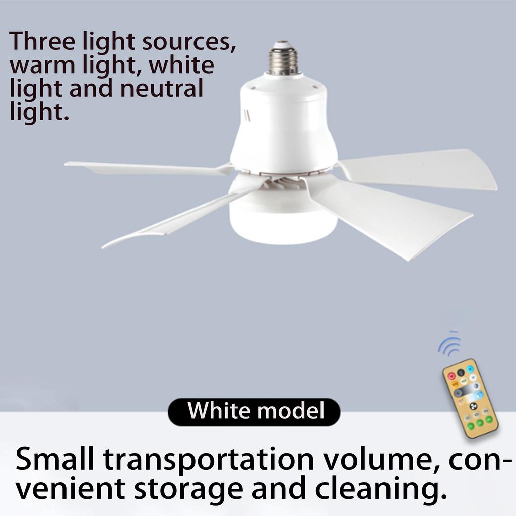 Ceiling fan lamp with dimming function, remote control, lightweight, lighting for living room, dining table and ceiling fan,