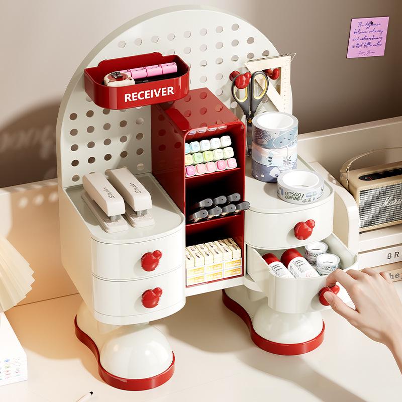 Desktop Vanity & Skincare Organizer: High-End Storage for Lipstick, Eyebrow Pencils & More