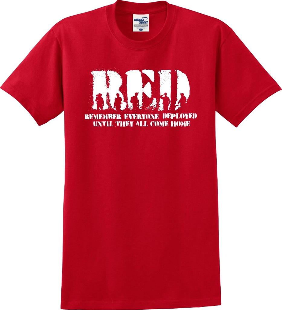 Red Friday Remember Everyone Deployed Silhouettes Unisex T Shirt (S-5X)