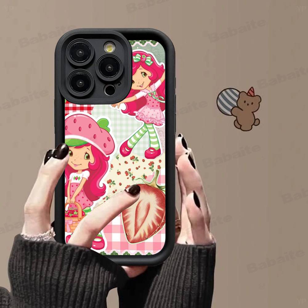 S-Strawberry-shortcake Girl Phone Case For Iphone 16 15 14 13 12 11 Pro Max Plus 17 Air Shell