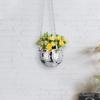 Mirror Disco Ball Hanging Planter,Mirror Ball Hanging Planters Flower Pots,Mirror Decorative Plant Pots Wall-Mounted Flower Plant Basket with Hooks