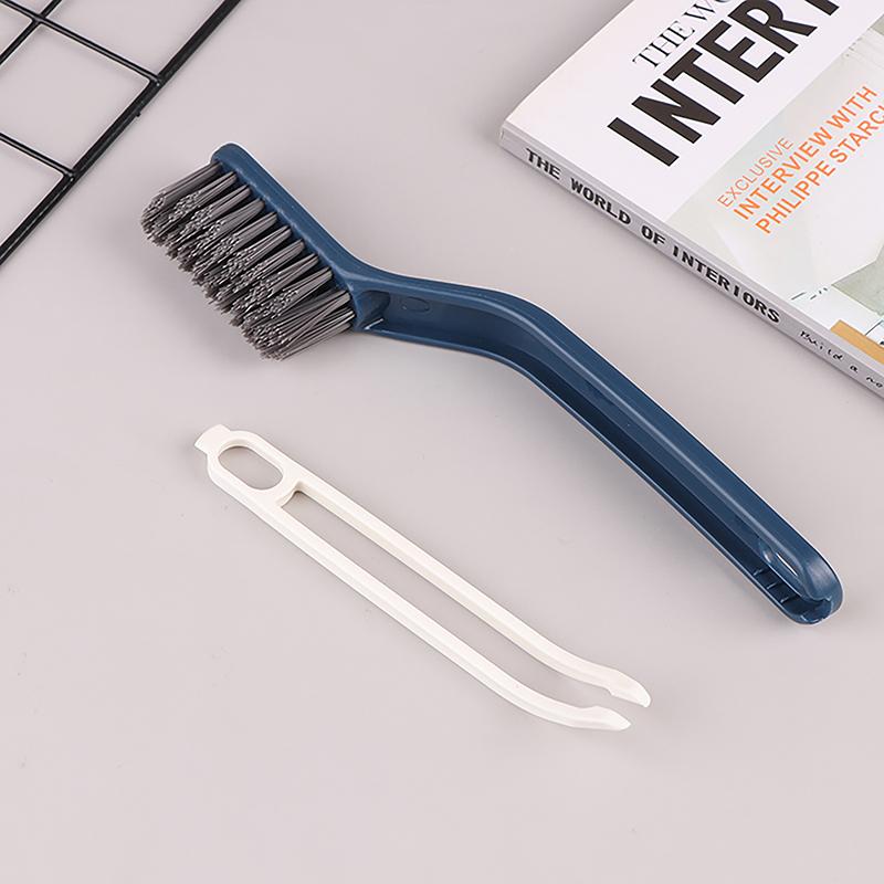 

2-в-1 многофункциональная щетка для чистки щелей между плиткой и полом в ванной комнате щетка для оконных пазов удобные бытовые инструменты для чистки углов синий