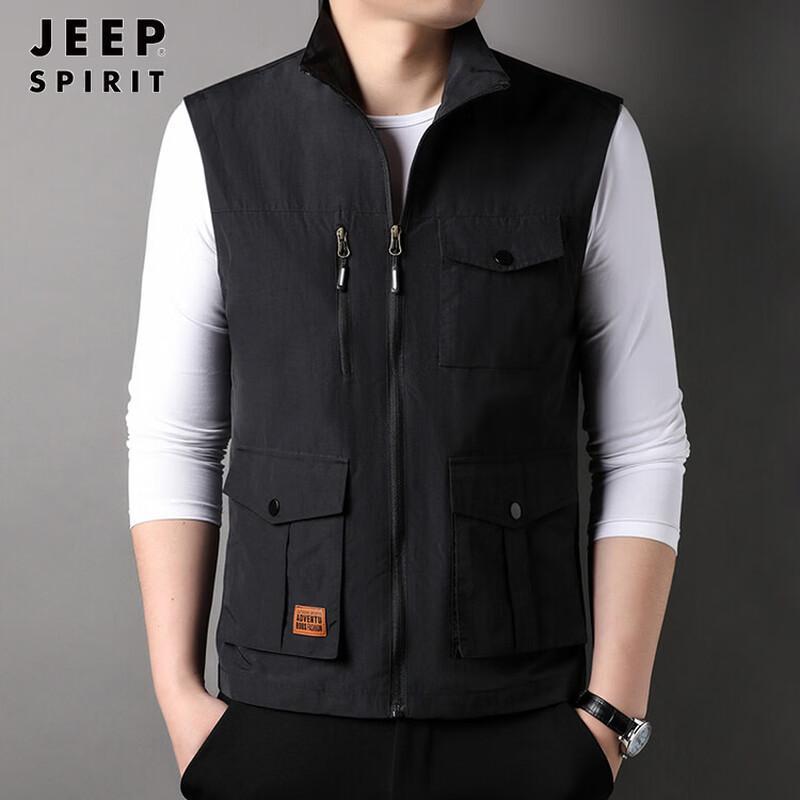 JEEP SPIRIT Men s Quick-Dry Outdoor Fishing Workwear Vest 3XL