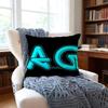 Ag Jeans Cushion Cover Anti-Dust Mite Short Plush Pillowcase - Invisible Zipper Silky Soft Sofa Cushion Cover