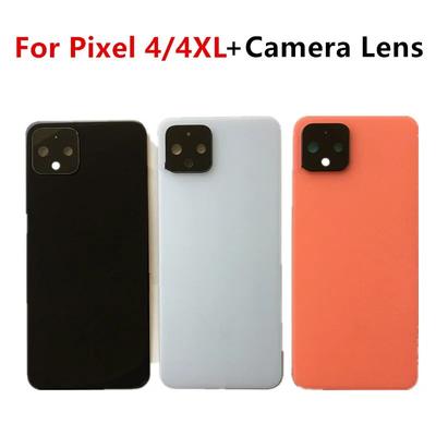 Boîtier Pixel4 4XL pour Google Pixel 4/4 XL, couvercle arrière de batterie, réparation de porte, remplacement arrière + Logo d'objectif de caméra