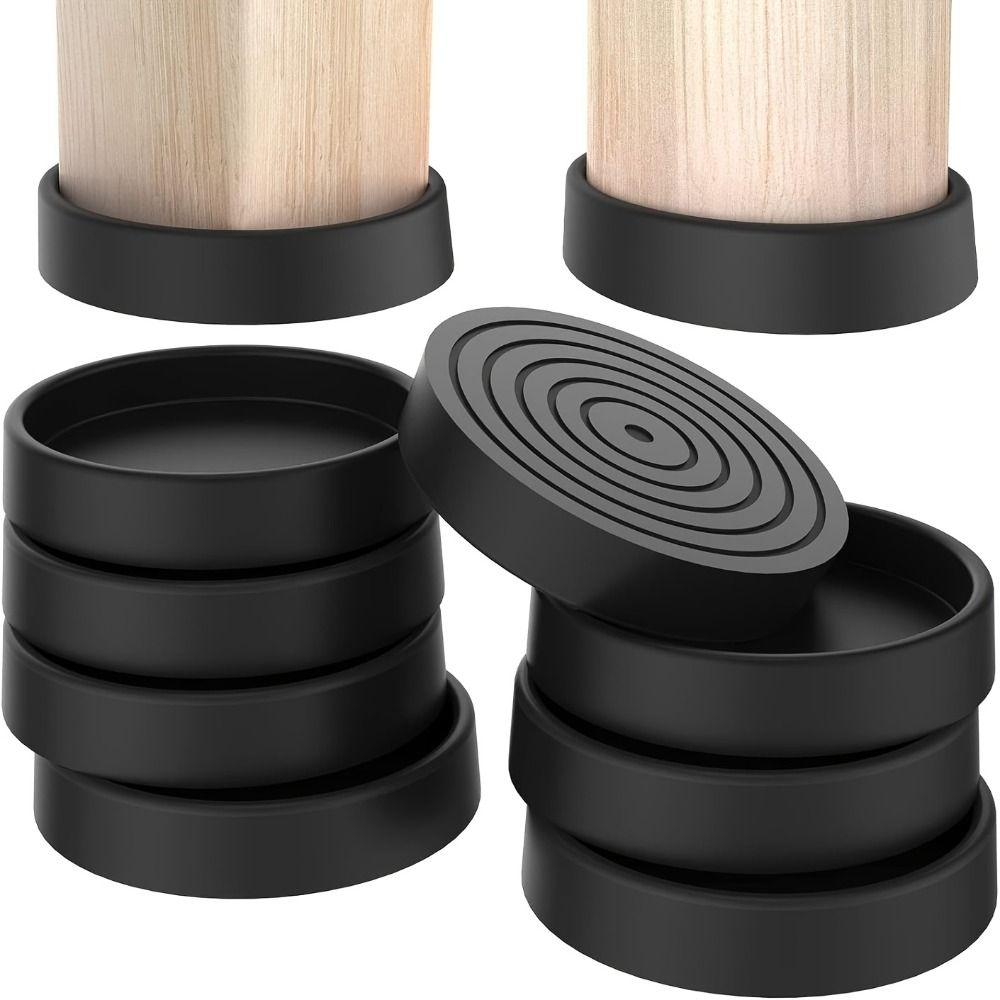 Quick Install Anti Slip Caster Cup Round Rubber Furniture Stoppers Furniture Pads  Bar Stools