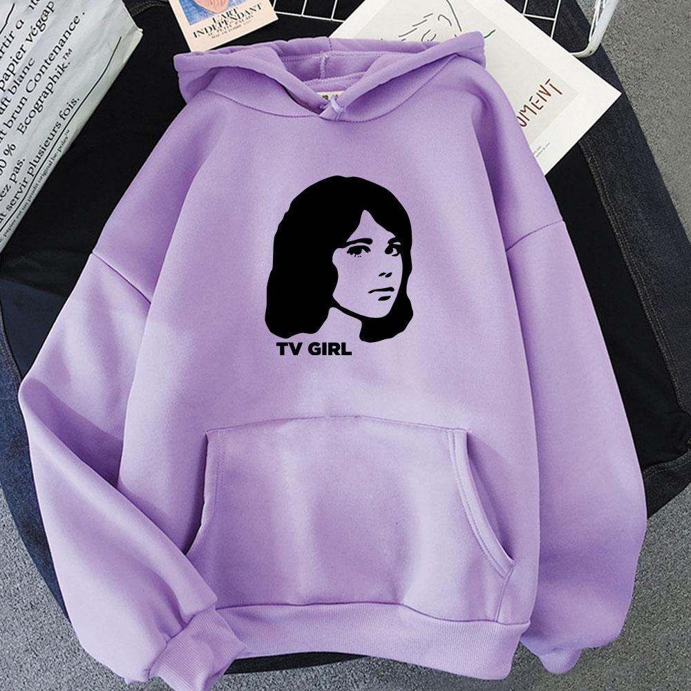TV Girl Heavy Mental Streetwear Hoodies Winter Fleece Comfortable Hooded Sweatshirts Long Sleeve Sudaderas Harajuku Casual Hoody