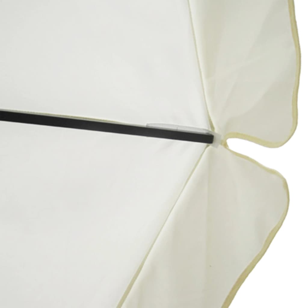 White Aluminum Sun Umbrella 500 Cm