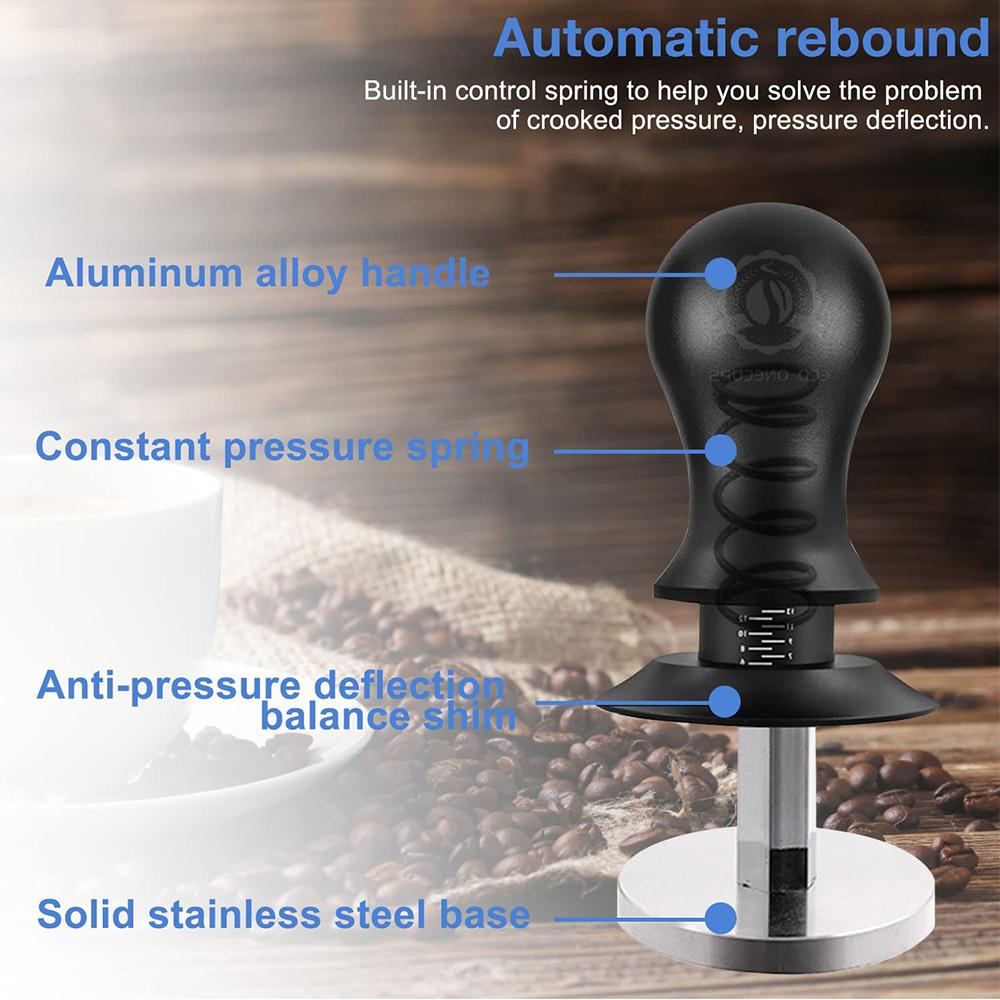 53mm Coffee Tamper Unique Calibrated Spring For Barista Home Coffee Accessories