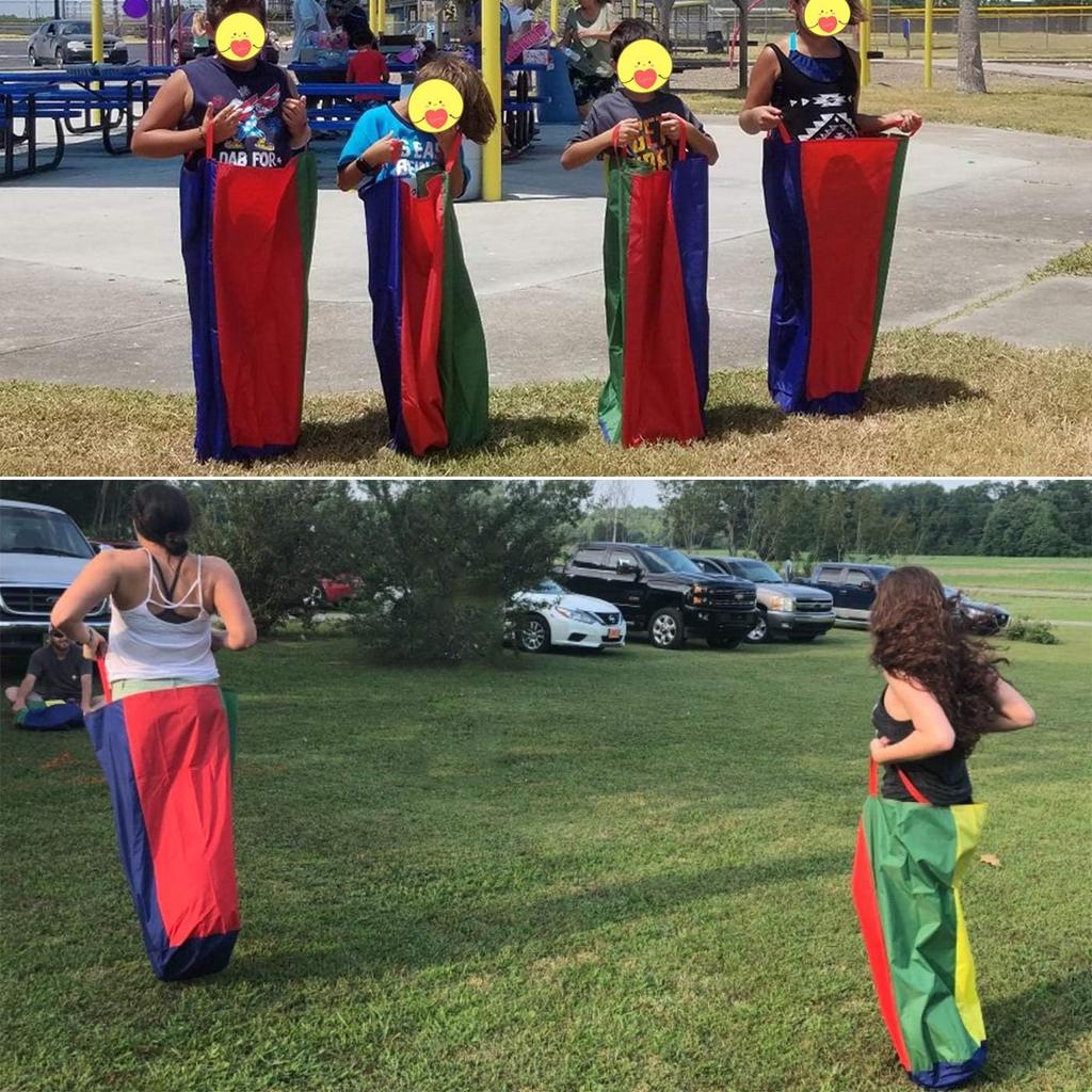 Outdoor Games, Potato Sack Race Bags for Kids Adults, Egg Spoon Relay Race, Birthday Party, Field Day Family Reunion Carnival Outside Yard Lawn
