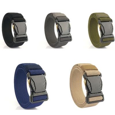 Nylon Men's Waist Strap Quick Release Weave Waist Band Fashion Men's Belt  Outdoor Leisure Sports